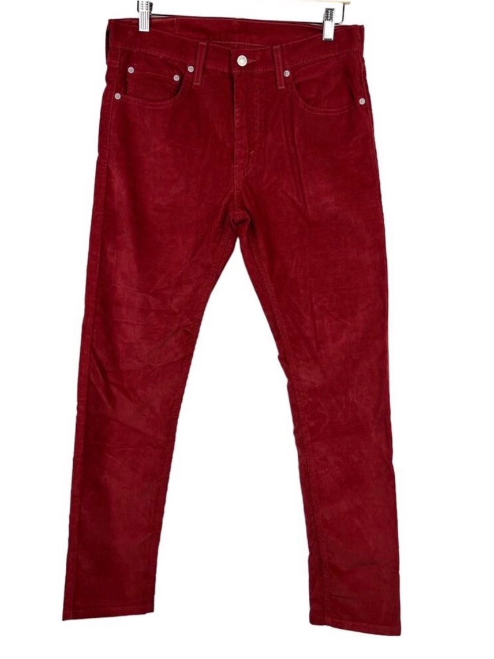 Levi's 512 Men's Slim Tapered Fit Red Corduroy Jeans